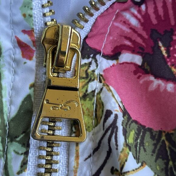 Style & Co Sport Full Womens Jacket Extra Large XL Floral Full Zip Hidden Hooded - Picture 4 of 10